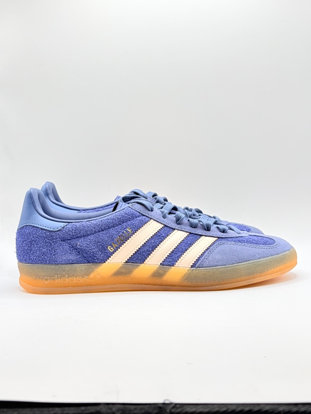 Adidas Gazelle Indoor Sneakers Blue and Peach Size 9 US